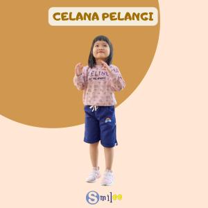 Celana Pendek Anak Pelangi Navy Size 3-5thn