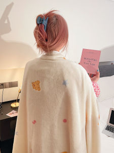 ผ้าห่มสำหรับนอนหลับในช่วงเที่ยงในช่วงฤดูร้อน ผ้าห่มสำหรับโซฟา ผ้าห่มขนแกะสีสันสดใส ผ้าห่มขนาดเล็กสำหรับใช้ในออฟฟิศ