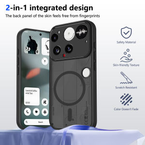 Nothing Phone 3 A024 Case Skin Feel for Magsafe Silicone Bumper Back Cover Hard Matte Phone Case for Nothing Phone 3 Phone3 5G