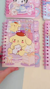 Buku Nota Spiral 卡通线圈笔记本 Cute Cartoon Spiral Notebook 可爱创意文具便携口袋本小本子 Mini Pocket Notebook Stationery