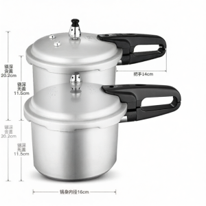 Double Happiness | Nồi Áp Suất an Toàn Double Happiness Mini Dùng Cho Bếp Gas Và Bếp Điện Từ Nồi Áp Suất Bằng Hợp Kim Nhôm Nồi Nấu Ăn an Toàn