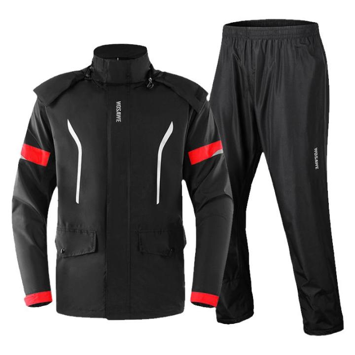 WOSAWE | Rainproof Motorcycle Rain Suit for Food Delivery Riders ...