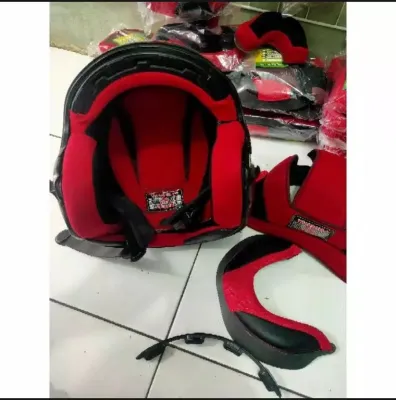 Busa helm KYT DJ Maru fullset kancing besi + kancing plastik - busa pipi - busa kepala - busa leher