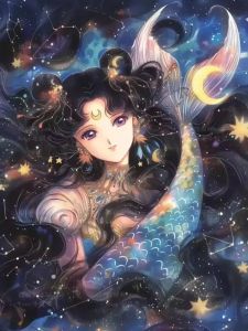 Bandai | Diamond Painting Cartoon Beauty Warrior Diamond Mosaic Handmade Art Exquisite Creative Gift Home Decoration