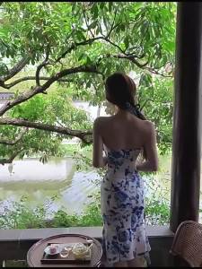 CHANGTONG | Vintage Style Beautiful Print Maxi Dress