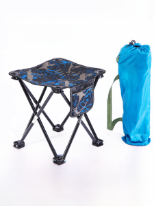 Ultra-light Portable Folding Fishing Stool Mini Outdoor Picnic Bench Train Travel Seat Metal Iron Alloy Nordic Style Stool