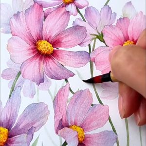 Watercolor Coloring Book for Kids – Water Color Painting Stress Relief Sketch Pad with Built-In Paints for Kids Adult - Mainan Lukisan Buku Warna Budak Perempuan Lelaki - 水彩涂色便签画纸儿童自带颜料填色水粉画画本DIY解压图画本绘画