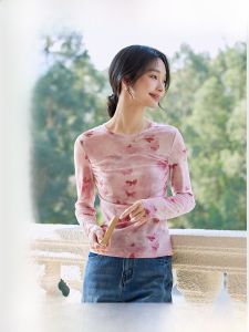Vimly | Áo Thun Tay Dài Thiết Kế Ombre Xám