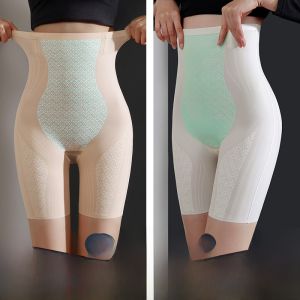 MiiOW | Slimming High-Waist Briefs Womens Summer Thin High-Rise Shapewear Butt-Lifting Pants Abdomen Control Safety Pants