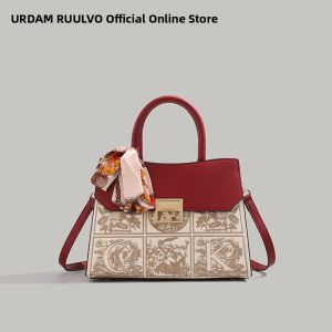 URCDN RDALVO | Mother Birthday Gift Red Handbag For Wedding
