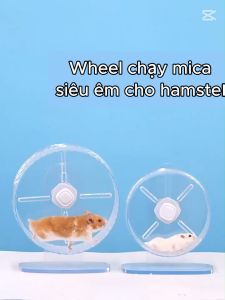 Bánh Xe Chạy Cho Hamster Wheel Chạy Cho Hamster Bọ Ú Sóc Nhím – Chất Liệu Mica Cao Cấp Êm Ái Chống Ồn