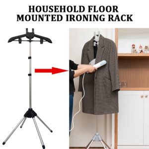 160cm Adjustable Clothes Steamer Rack Telescopic Garment Steamer Racks Foldable Standing Garment Hangers for Steaming Clothes