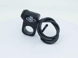 FUNTIMES 3-Way Switch Waterproof Side Mirror Handle Switch Alloy Heavy Duty Universal For Motorcycle