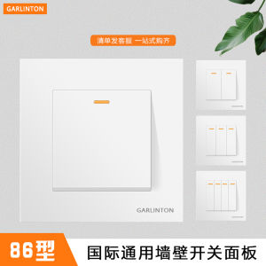 86 Type Wall Concealed For Home Light Switch One Open Single Control One Bit Double Open Double Control Power Control Socket Panel