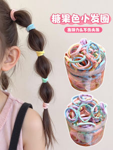 Colorful High Elasticity Thumb Hair Ties for Kids Baby Girls Durable Hair Bands Non-Damaging Hair Bands Fun Hair Accessories