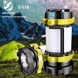 Senter LED Portable Flashlight 6 Modes Power Bank 40W Lampu dan Senter Led Solar Camping Emergency Lentera Tarik/ Lampu Lentera/ Lentera Emergency Tenaga Solar Charger Power Bank/ Lampu Senter/ Lentera Camping/ Senter Camping/ Lampu Camping