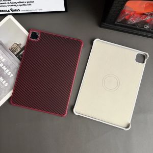 เคสป้องกัน iPad รุ่นที่ 11 แบบไร้ขอบ ผลิตจากคาร์บอนไฟเบอร์ ดูดซับแม่เหล็ก ป้องกันการงอ สำหรับ Apple Air7 Mini 11 นิ้ว ป้องกันครึ่งหน้า