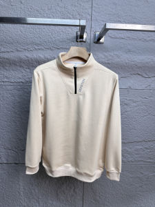 Spring Autumn Mens New Comfortable Breathable Fashion Casual Loose Long Sleeve Half Zipper Stand Collar Sweatshirt