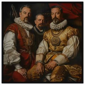 Tranh treo tường tranh dán tường chân dung quý tộc cổ điển Châu Âu chất liệu sơn dầu in canvas. CGI - 390