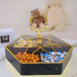 Khay Mứt Tết Đựng Bánh Kẹo Khay Mứt Ngôi Sao Hươu Sang Trọng Khay Mứt Tết Phong Cách Bắc ÂU Sang Trọng dieulinhshop