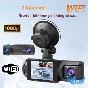 Camera Hành Trình Ô Tô WiFi 1080P Với Camera Trước Và Camera Sau Nội Thất Tầm Nhìn Ban Đêm Màn Hình 2 Inch Cảm Biến G Phát Hiện Chuyển Động