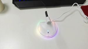 RGB 3-Port USB Hub Computer Microphone Noise Reduction For Gaming Live Streaming Online Courses