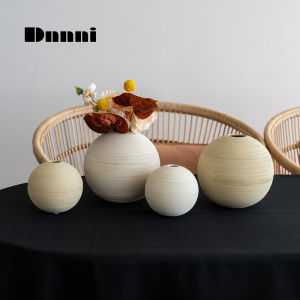 Dnnni Chải Gốm Tròn Bình Với đồ trang trí đơn giản Wabi Sabi phòng khách theo phong cách Homestay Mô Hình Phòng Niche Máy Tính Để Bàn