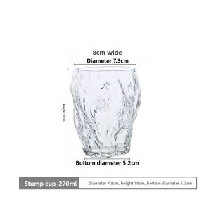 YOGEHOME | Hammered Texture Heat-Resistant Glass Cup