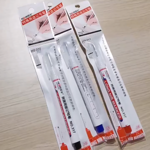 Spidol Pulpen Pena Permanen Tukang Bangunan Kepala Panjang Long Nip Tip Waterproof Paint Marker Penanda Besi Kayu Plastik Ban Mobil Motor Tahan Air