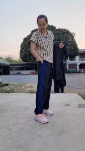 กางเกงวอร์ม สีดำ-กรมท่า สองแถบ ใส่กันแดด ไม่ร้อน ใส่เที่ยว ใส่ทำงาน ใส่ทำสวน ใส่ทำไร่ ใส่เดินตลาด ใส่ทำนา