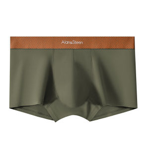 MOCARLCE Mens Cotton Underwear Pure Color Boxer Shorts Black White Grey Green Fashionable mid Waist Briefs for Youth