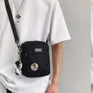 ลำลอง กระเป๋าสะพายไหล่เดี่ยวผ้าแคนวาสผู้ชาย ทันสมัย กระเป๋าใส่ทํางานสไตล์ญี่ปุ่นกระเป๋าสะพายข้างขนาดเล็ก Youth Leisure Tote Bag