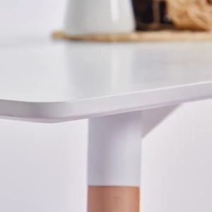 โต๊ะกินข้าว สไตล์มินิมอล ขาไม้บีชแท้ หน้าโต๊ะผิวลื่น ราคาล่าสุด โต๊ะสี่เหลี่ยมคอมพิวเตอร์ สไตล์โมเดิร์น ขนาดมาตรฐาน การสัมผัส 5 วันการซื้อ