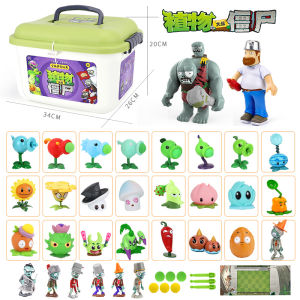 Plant Vs Zombie Toy Giant Soft Rubber Full Set 3 Children Boys Joint Mobile Plastic Simulation Animal Dolls