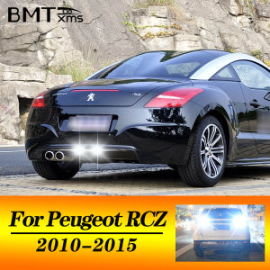 BMTxms 2pcs LED T15 W16W 921 Car Auto Canbus Bulbs Reverse Backup Lamp For Peugeot RCZ 2010 2011 2012 2013 2014 2015 6500K White