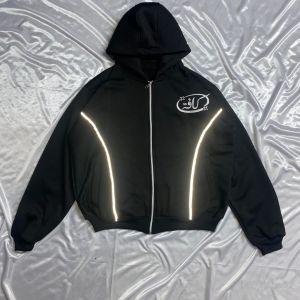 Hoodie Boxy Reflektif Custom Bordir