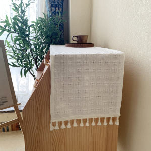 สไตล์อเมริกัน โต๊ะธง ผ้าฝ้าย ผ้าลินิน Hollow Out Vintage Nordic ลูกไม้ ผ้าปูโต๊ะตู้ทีวีตู้รองเท้าโต๊ะกาแฟโต๊ะรับประทานอาหาร