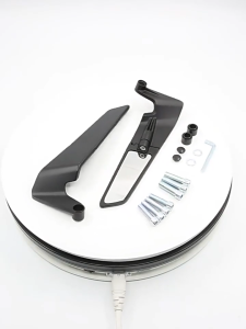 BlFor Kawasaki Z1000/900/800/750/650/400/300/250 Mirrors Stealth Winglets Mirror Kits Adjustable Mirrors Motorcycle Wing Mirrors