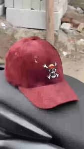 Baru Topi Baseball Coduroy Bordir One Pice Cap Pria Topi Distro Dewasa Bahan Coduroiy Tebal Berquality (COD)