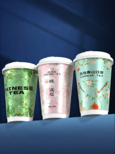 YINGXIKE | Customized Logo Double Layer Insulated Paper Cups