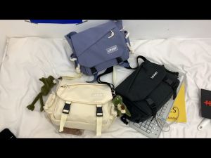Simple School Office Casual Canvas Shoulder Bag Tote Bag Large Capacity Student Bag Women Bag