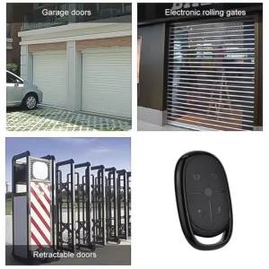 kebidumei | KEBIDUMEI 433MHz 4-Key Copy Remote Control Wireless Electric Garage Access Control Self Copy Remote Control for Lane Gate