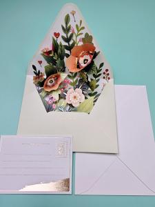 Creative 3D Floral Greeting Card Birthday Thank You Teacher Mothers Day Gift Card Elegant Sensation Celebration Supplies
