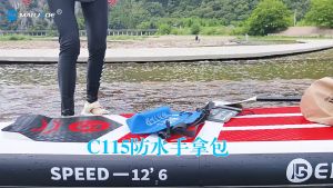 ชุดว่ายน้ำ PVC กันน้ำกลางแจ้งถุงดำน้ำไหล่เดียวเหมาะสำหรับการตั้งแคมป์ท่องเที่ยวล่องแก่งว่ายน้ำ