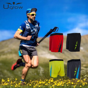 Uglow | Mens 5-inch Moisture Wicking Breathable Running Shorts