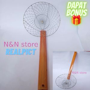 serokan/saringan minyak/gorengan ukr kecil diameter 26cm × 57cm anti karat