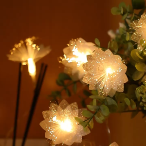 2/3M LED Fiber Optic Fairy Light Battery-operated Garland Christmas Decoration Party New Years Decor Artificial Flowers Festoon