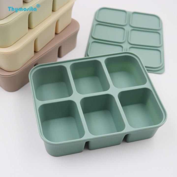 Premium Platinum Grade Silicone Baby Food Storage Box Ice Tray with ...