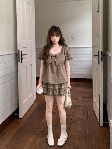 MASISI | Bộ Đầm Dây Nơ Phong Cách Rừng