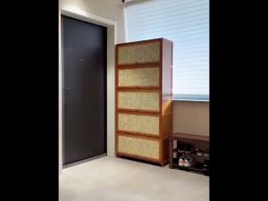 SUNNY BIERE Tinh tế và đẹp mắt Tủ giày & kệ sách bằng tre tươi mới 1-3 tầng không gian rộng rãi